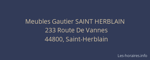 Meubles Gautier SAINT HERBLAIN