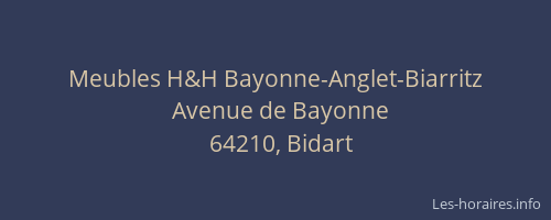 Meubles H&H Bayonne-Anglet-Biarritz