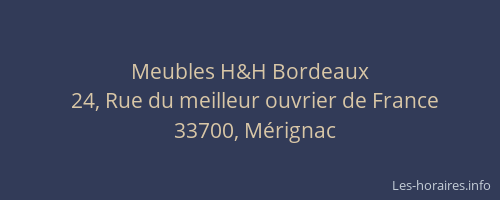 Meubles H&H Bordeaux