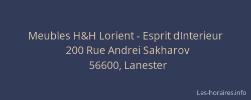 Meubles H&H Lorient - Esprit dInterieur