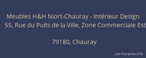Meubles H&H Niort-Chauray - Intérieur Design