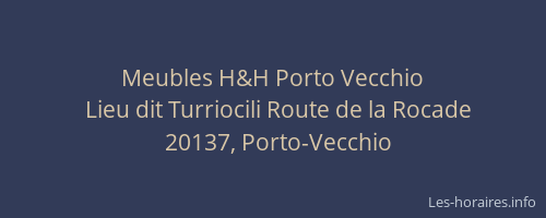 Meubles H&H Porto Vecchio