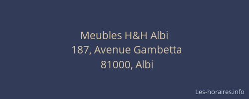 Meubles H&H Albi