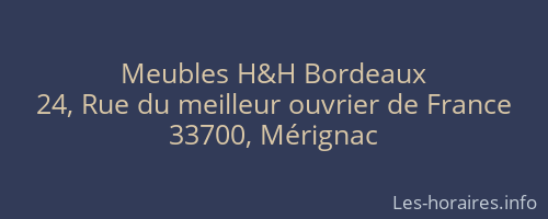 Meubles H&H Bordeaux