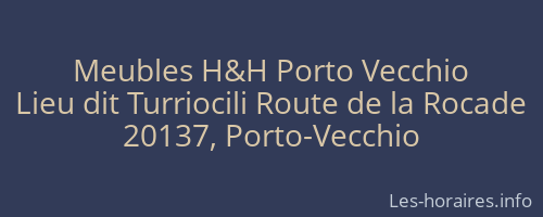 Meubles H&H Porto Vecchio