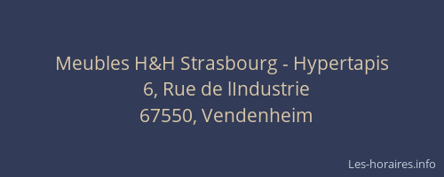 Meubles H&H Strasbourg - Hypertapis