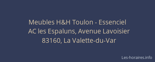 Meubles H&H Toulon - Essenciel