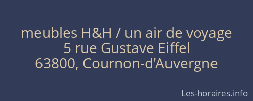 meubles H&H / un air de voyage