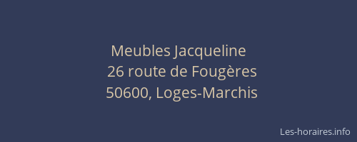 Meubles Jacqueline