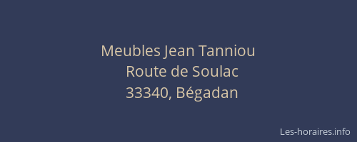 Meubles Jean Tanniou