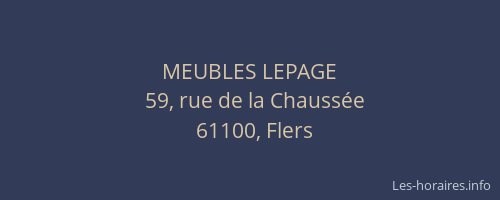 MEUBLES LEPAGE