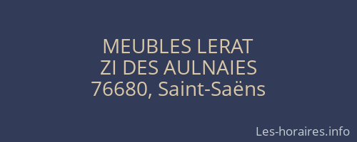 MEUBLES LERAT
