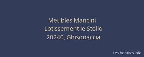 Meubles Mancini
