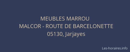 MEUBLES MARROU