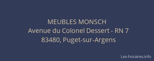 MEUBLES MONSCH