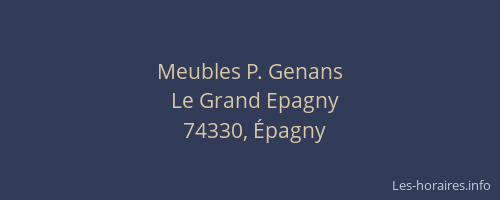 Meubles P. Genans