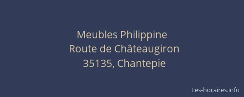 Meubles Philippine