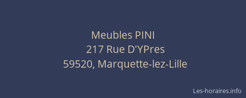 Meubles PINI