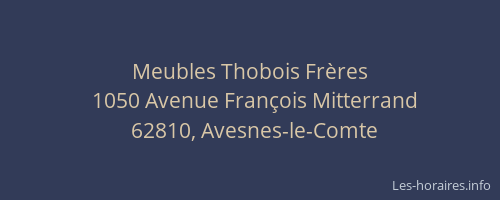 Meubles Thobois Fr&egrave;res