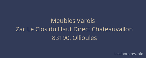 Meubles Varois