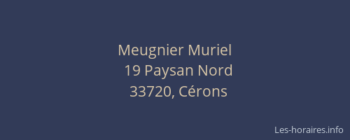 Meugnier Muriel
