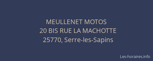 MEULLENET MOTOS