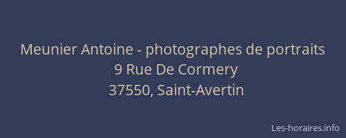Meunier Antoine - photographes de portraits