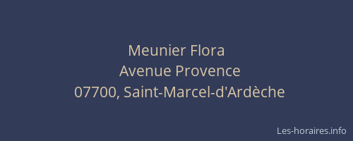 Meunier Flora