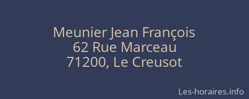 Meunier Jean François