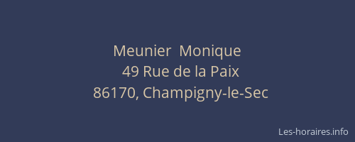 Meunier  Monique