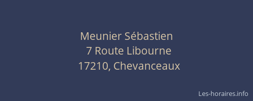 Meunier S&eacute;bastien