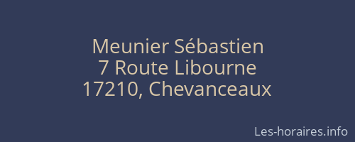 Meunier Sébastien