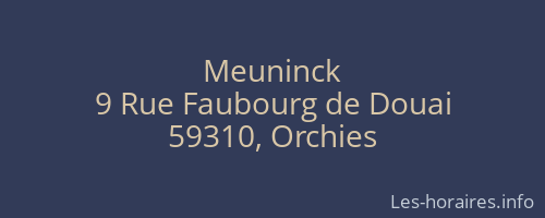 Meuninck