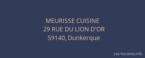 MEURISSE CUISINE