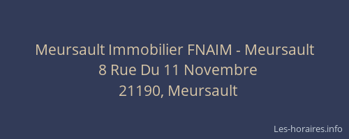 Meursault Immobilier FNAIM - Meursault