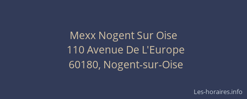 Mexx Nogent Sur Oise