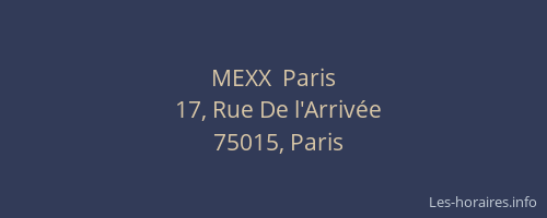 MEXX  Paris