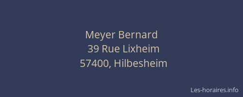 Meyer Bernard