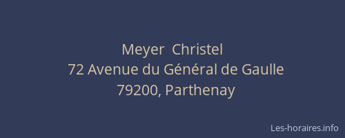 Meyer  Christel