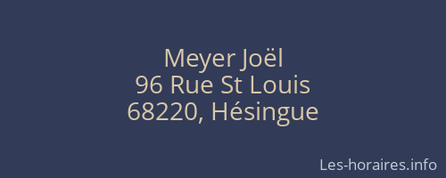 Meyer Joël