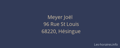 Meyer Joël
