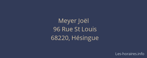 Meyer Jo&euml;l