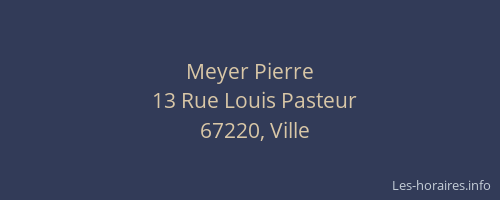 Meyer Pierre