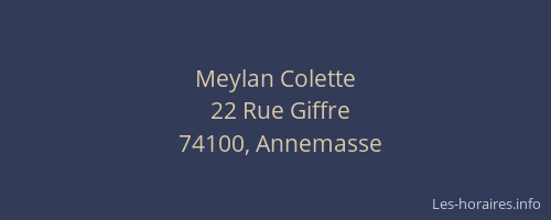 Meylan Colette