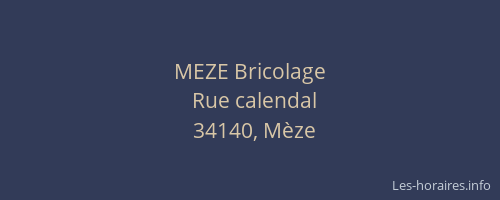 MEZE Bricolage