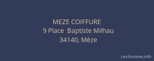 MEZE COIFFURE
