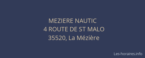 MEZIERE NAUTIC