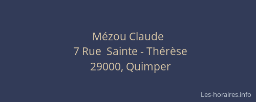 Mézou Claude