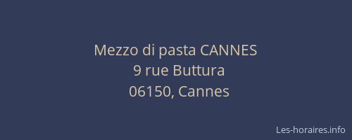 Mezzo di pasta CANNES