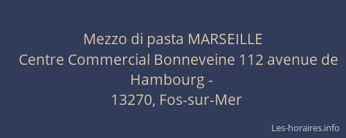 Mezzo di pasta MARSEILLE